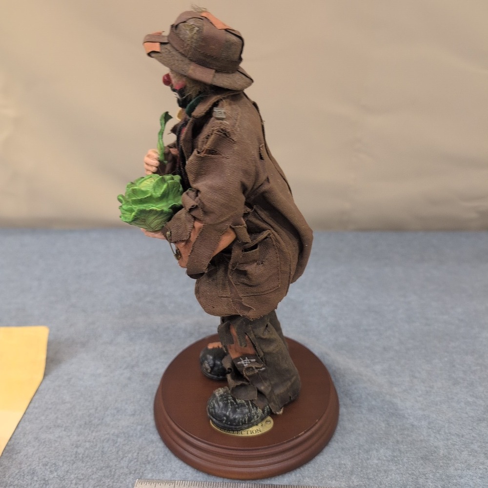 Emmett Kelly Jr. Real Rags Eating Cabbage 2 Clown Collectible Figure Limited Ed‎ - Picture 10 of 11